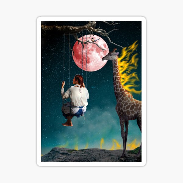 Burned Sticker