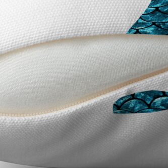 Alternate view of Mermaid Tail - Blue Floor Pillow