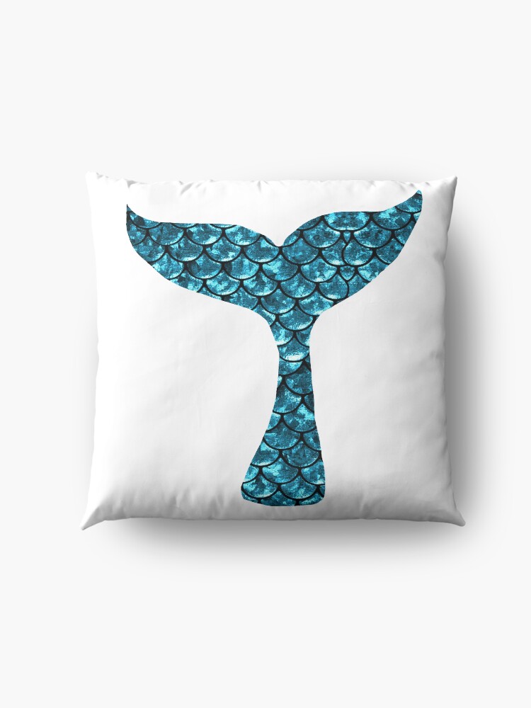 Alternate view of Mermaid Tail - Blue Floor Pillow
