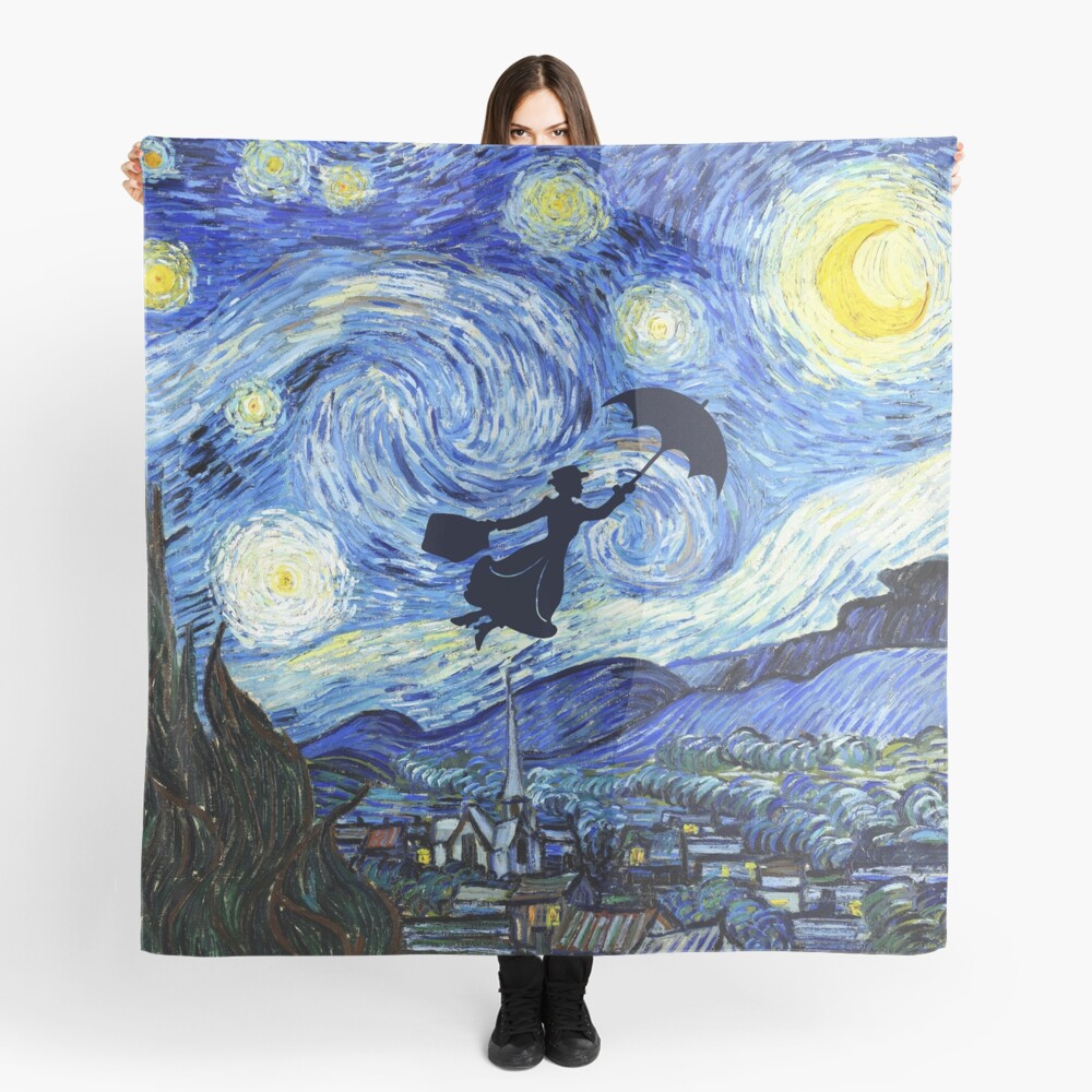 Mary Poppins Starry Night Scarf