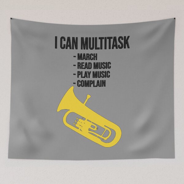 Item preview, Euphonium - I CAN MULTITASK..., funny Euphonium/ Baritone gift idea designed and sold by HEJAshirts.