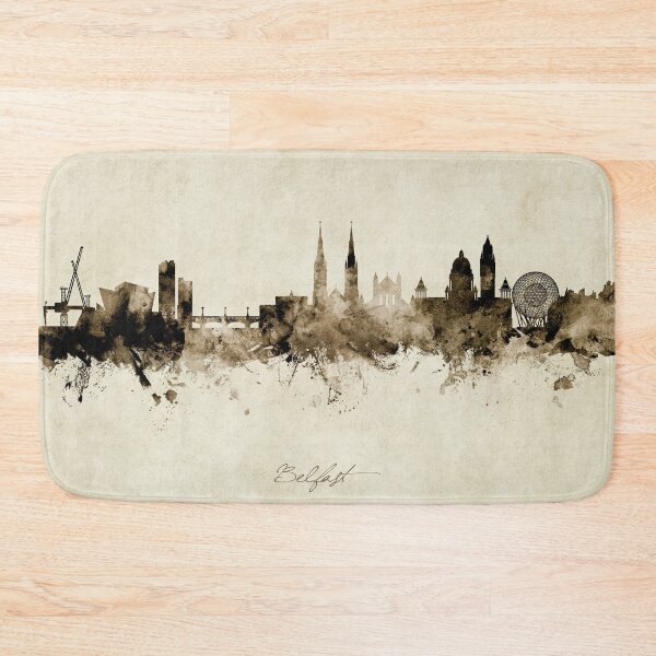 Item preview, Belfast Northern Ireland Skyline designed and sold by ArtPrints.