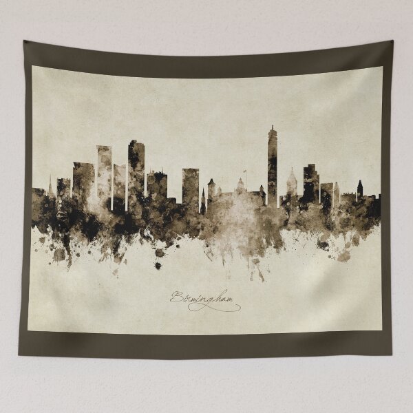 Item preview, Birmingham England Skyline designed and sold by ArtPrints.