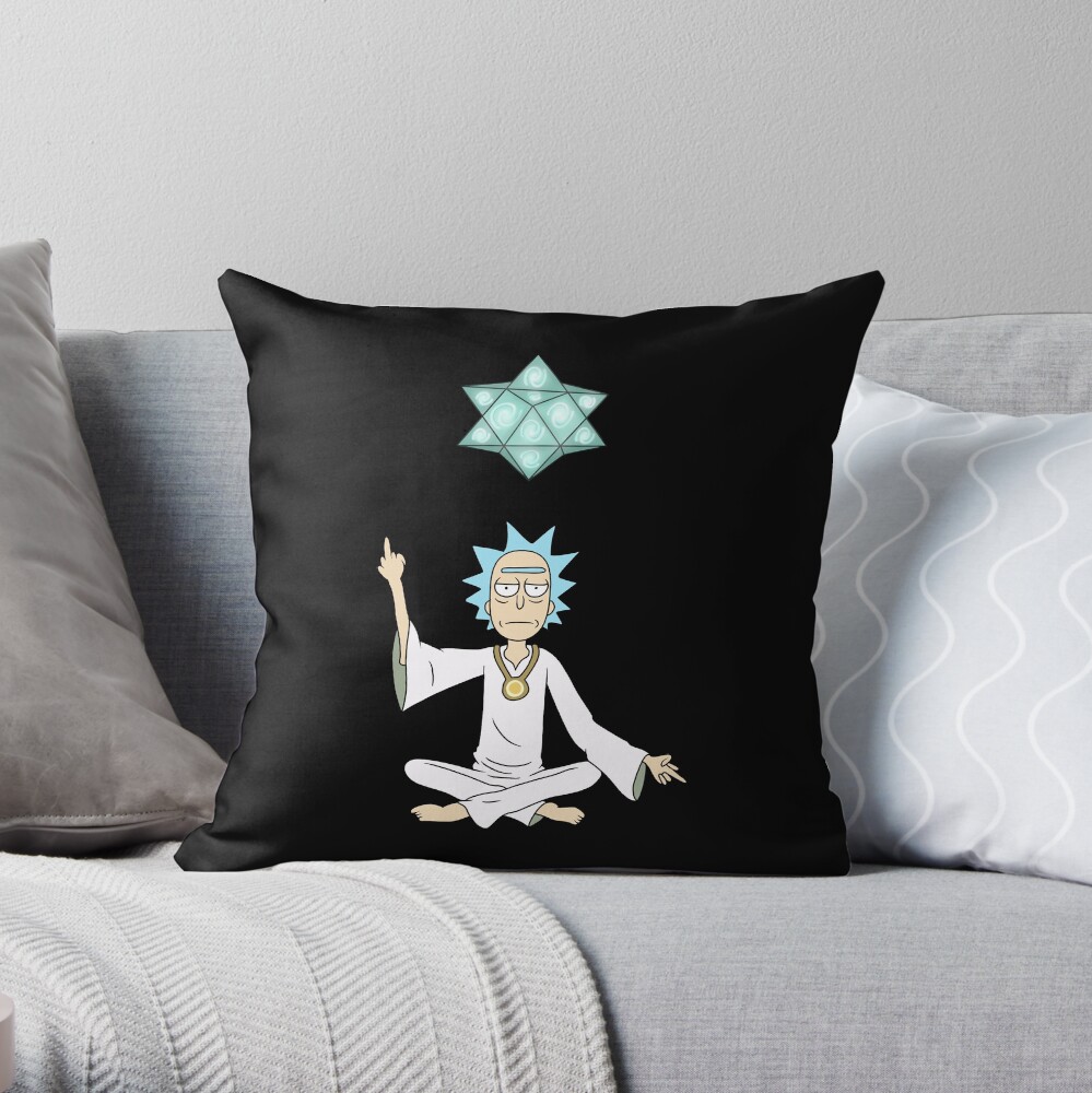 Zen Rick Throw Pillow
