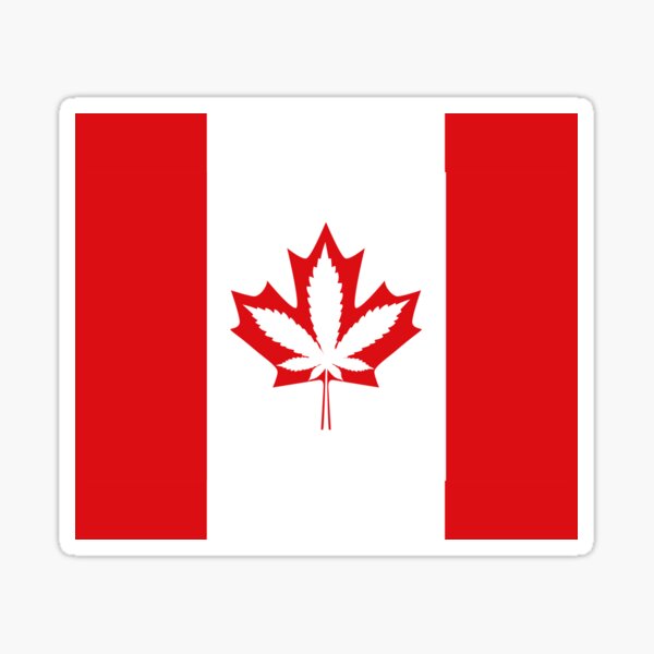 Fahnen Flagge Marihuana Hanf Weiß Canada 90 x 150 cm 