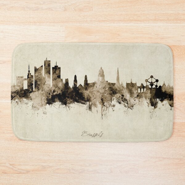 Item preview, Brussels Belgium Skyline designed and sold by ArtPrints.