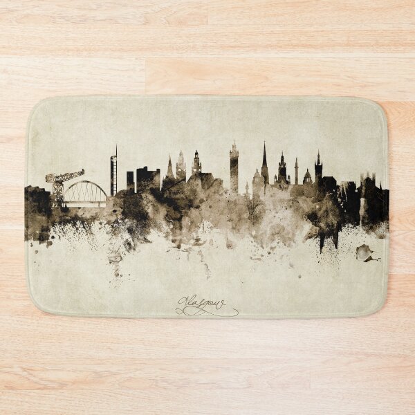 Item preview, Glasgow Scotland Skyline designed and sold by ArtPrints.