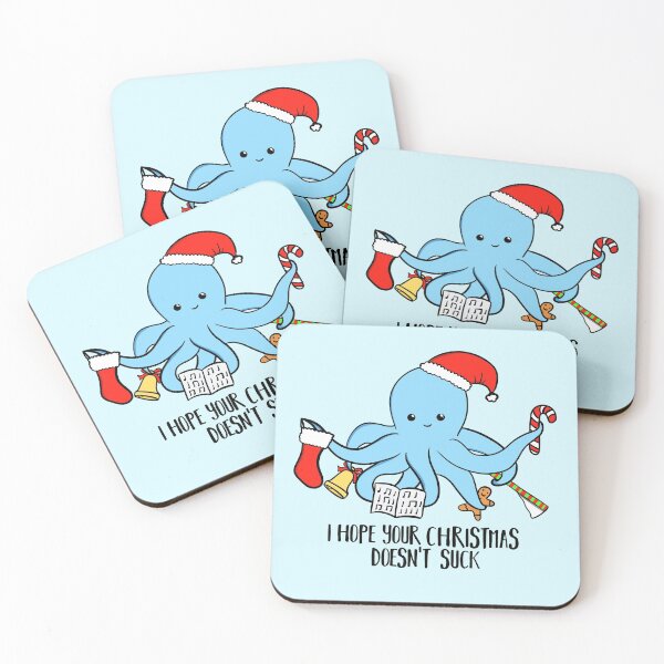 Item preview, OCTOPUS Christmas - Espero que tu Navidad no sea mala - Tarjeta de Navidad divertida - Juego de palabras de Navidad - Tarjeta de Navidad Sealife - Humor - Humor designed and sold by JTBeginning-x.