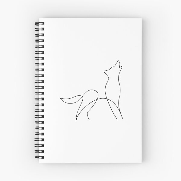 Item preview, wolf dog - One Line - One line designed and sold by Stolziiio.