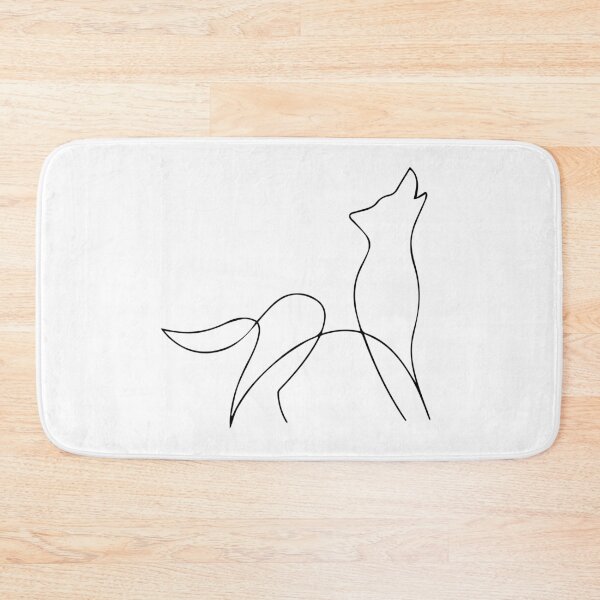Item preview, wolf dog - One Line - One line designed and sold by Stolziiio.
