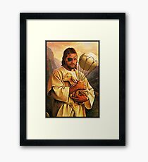Venom Jesus Snake - parody Framed Print