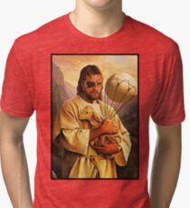 Venom Jesus Snake - parody Tri-blend T-Shirt