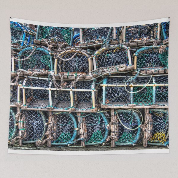 Item preview, Lobster Pots - Robin Hood's Bay designed and sold by Steve H Clark.