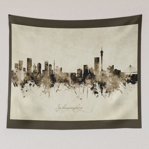 Item preview, Johannesburg South Africa Skyline designed and sold by ArtPrints.