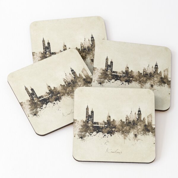 Item preview, Krakow Poland Skyline designed and sold by ArtPrints.