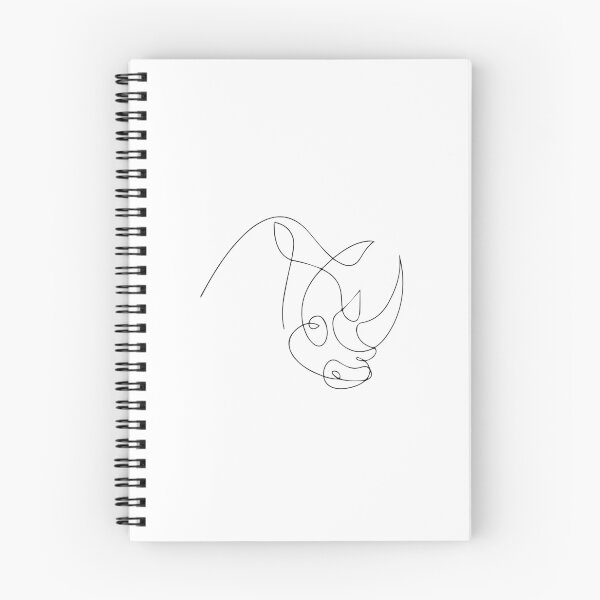 Item preview, Rhinoceros - One Line - One line designed and sold by Stolziiio.