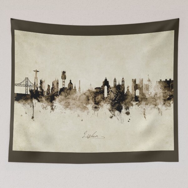 Item preview, Lisbon Portugal Skyline designed and sold by ArtPrints.