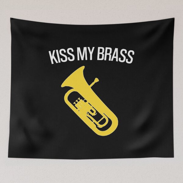 Item preview, Euphonium - KISS MY BRASS, funny Euphonium/ Baritone gift idea designed and sold by HEJAshirts.
