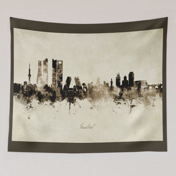 Item preview, Madrid Spain Skyline designed and sold by ArtPrints.