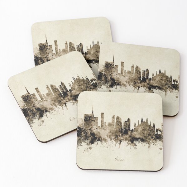 Aperçu de l'œuvre Milan Italy Skyline créée et vendue par ArtPrints.