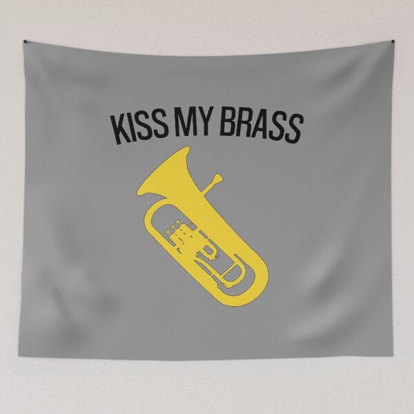 Item preview, Euphonium - KISS MY BRASS, funny Euphonium/ Baritone gift idea designed and sold by HEJAshirts.