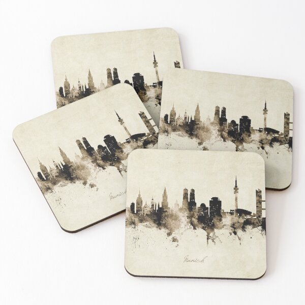 Item preview, Munich Germany Skyline designed and sold by ArtPrints.