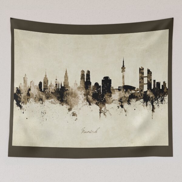 Item preview, Munich Germany Skyline designed and sold by ArtPrints.