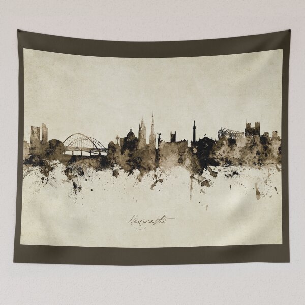 Item preview, Newcastle England Skyline designed and sold by ArtPrints.