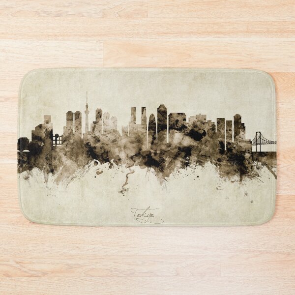 Artikelvorschau, Tokyo Japan Skyline entworfen und verkauft von ArtPrints.