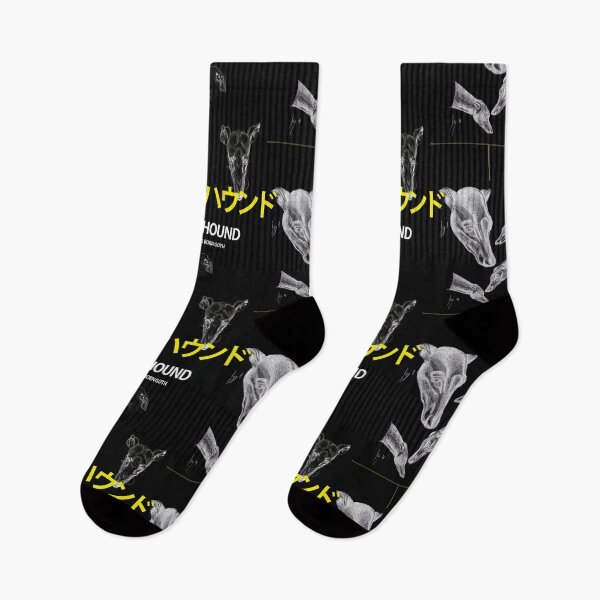 Item preview, GREYHOUND black and yellow designed and sold by NaturalBornGoth.
