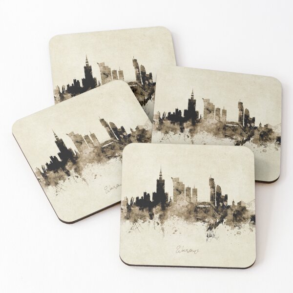 Aperçu de l'œuvre Warsaw Poland Skyline créée et vendue par ArtPrints.