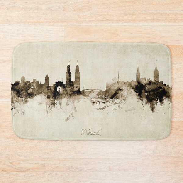 Item preview, Zurich Switzerland Skyline designed and sold by ArtPrints.