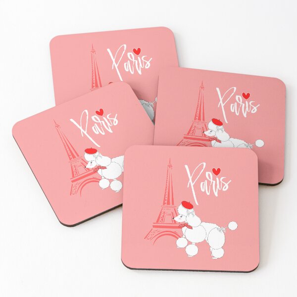 Item preview, I Love Paris Cute French Poodle Super Cute Design designed and sold by Artification.