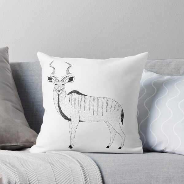 Item preview, Greater Kudu (ink illustrations of weird animals that are real) designed and sold by InkDier.