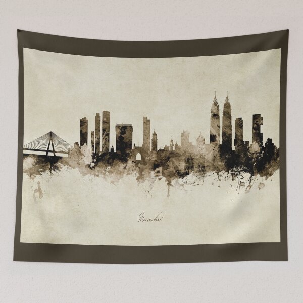 Item preview, Mumbai Skyline India Bombay designed and sold by ArtPrints.
