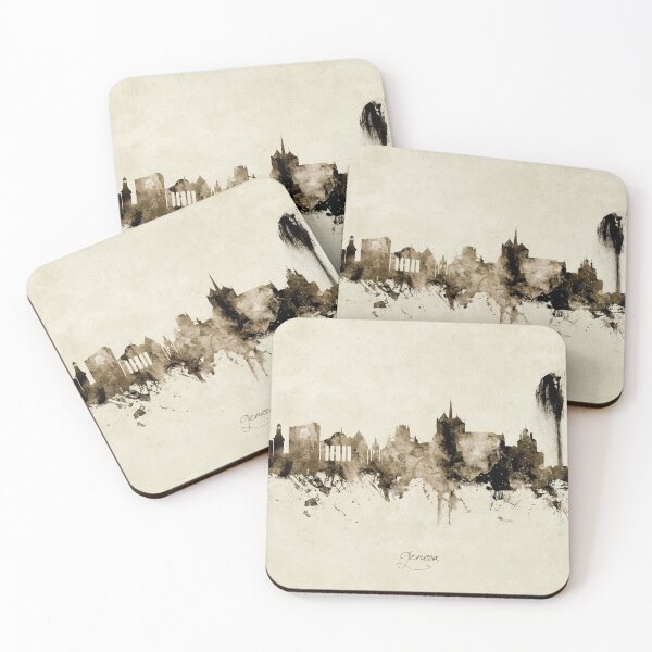 Item preview, Geneva Switzerland Skyline designed and sold by ArtPrints.