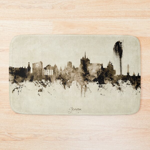 Item preview, Geneva Switzerland Skyline designed and sold by ArtPrints.