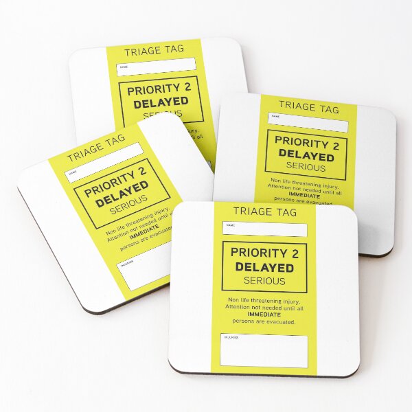 Item preview, Triage Tag: Delayed designed and sold by Incapability.
