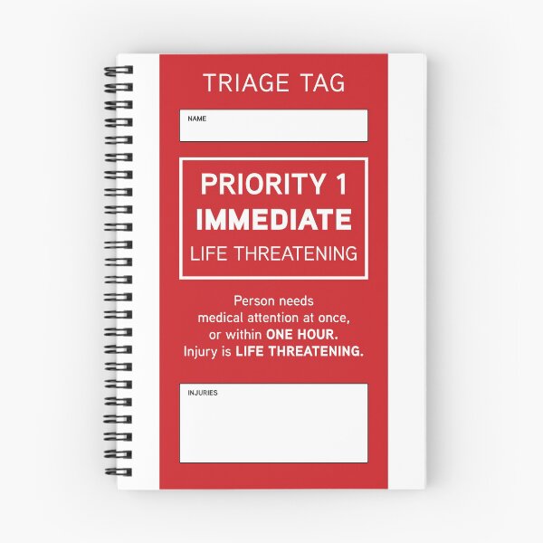 Item preview, Triage Tag: Immediate designed and sold by Incapability.