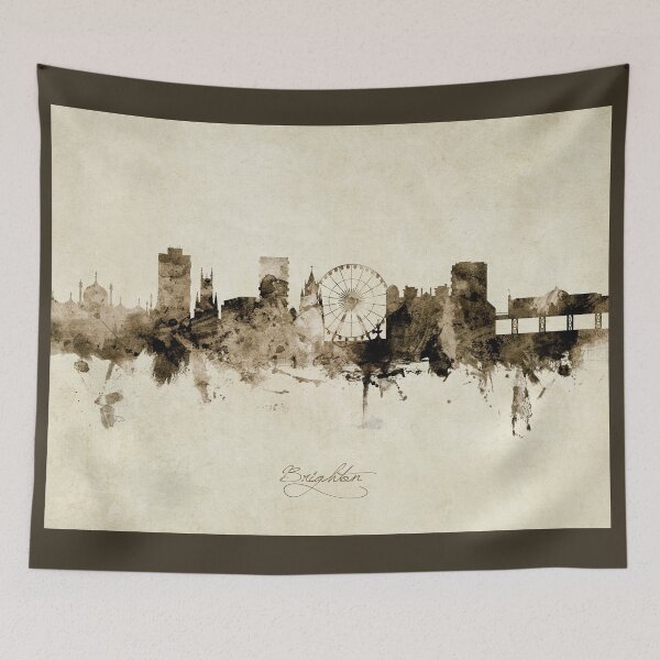 Item preview, Brighton England Skyline designed and sold by ArtPrints.