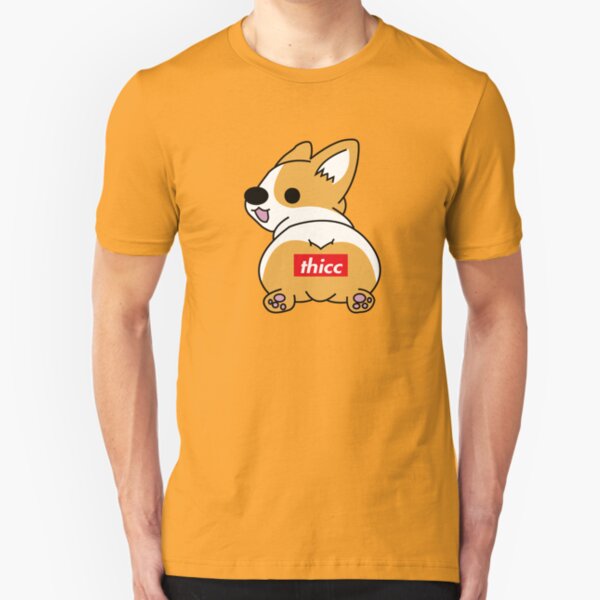 Thicc Corgi Butt Slim Fit T-Shirt