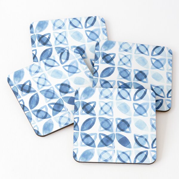 Item preview, Blue Watercolor Pattern  designed and sold by TigaTiga.