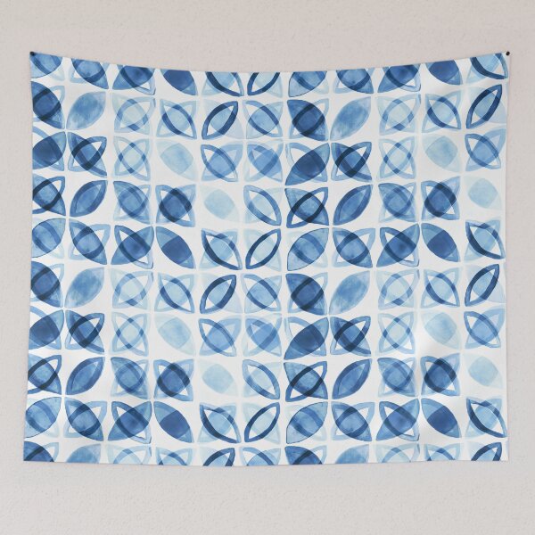 Item preview, Blue Watercolor Pattern  designed and sold by TigaTiga.