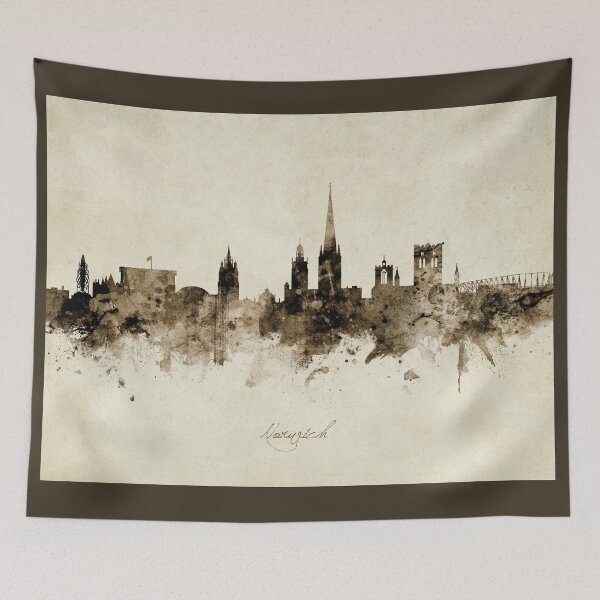 Item preview, Norwich England Skyline designed and sold by ArtPrints.