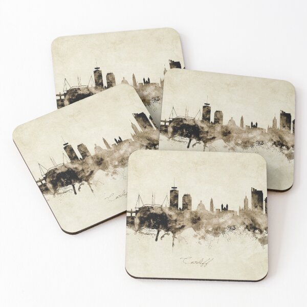 Item preview, Cardiff Wales Skyline designed and sold by ArtPrints.