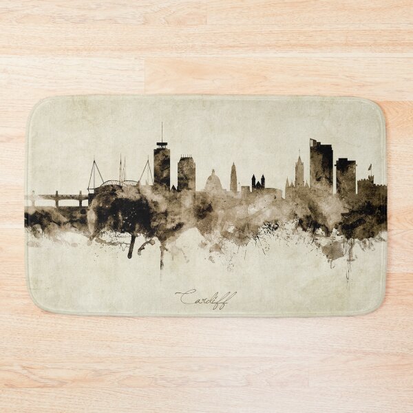 Artikelvorschau, Cardiff Wales Skyline entworfen und verkauft von ArtPrints.