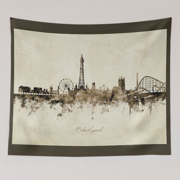 Item preview, Blackpool England Skyline designed and sold by ArtPrints.
