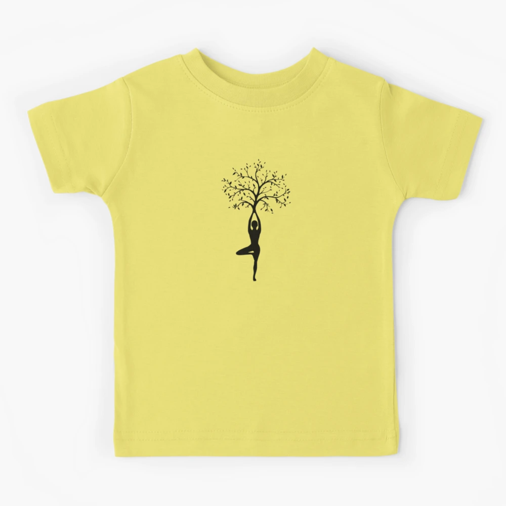 Yoga Woman Tree T-shirt Design Vector Download