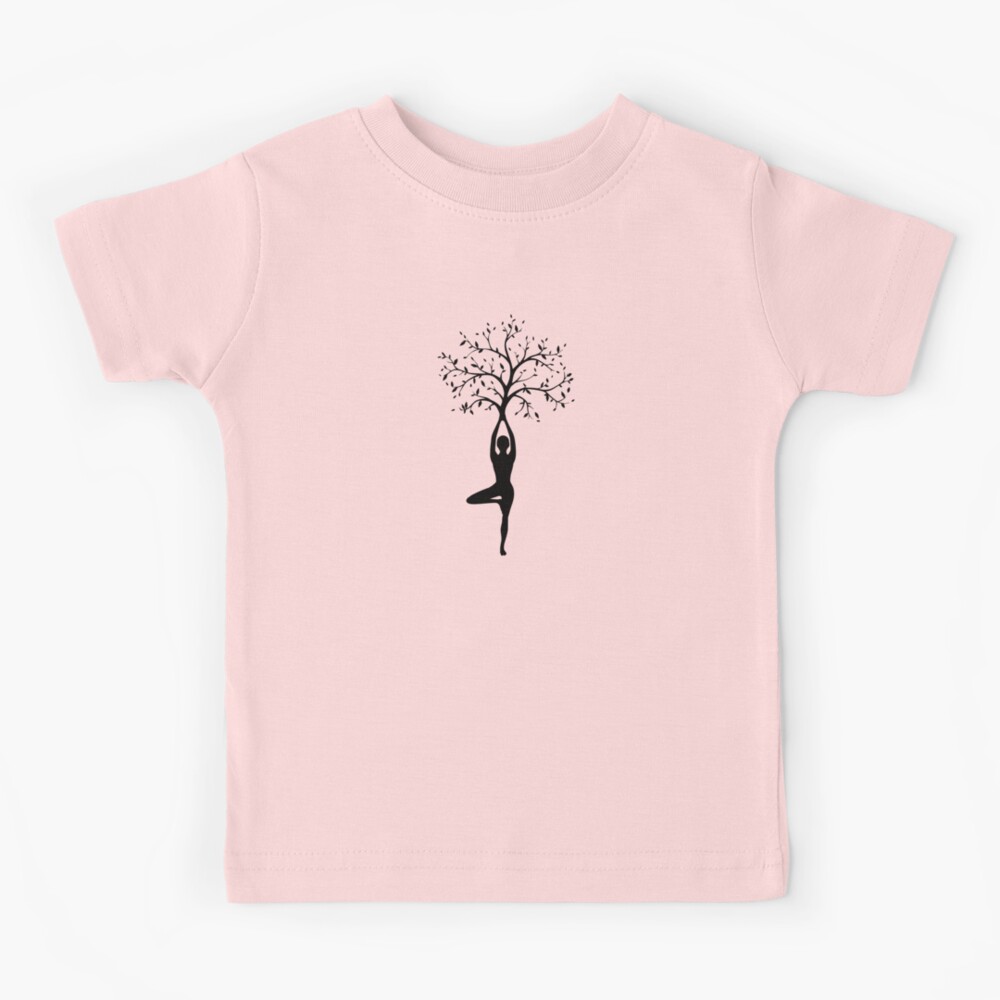Women's T-Shirts New Cotton Short Sleeve Tee - Yoga Pose Grow Within Tree  TS1808