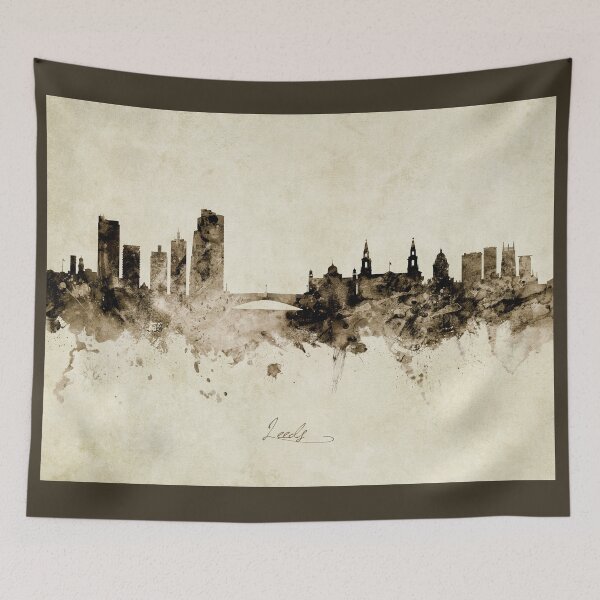 Item preview, Leeds England Skyline designed and sold by ArtPrints.